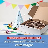 Vista 3 de Pastel de Ganache de Chocolate de DAVID'S COOKIES 7" - Deliciosos pasteles de cumpleaños y dulces para entrega - Postre fresco de panadería