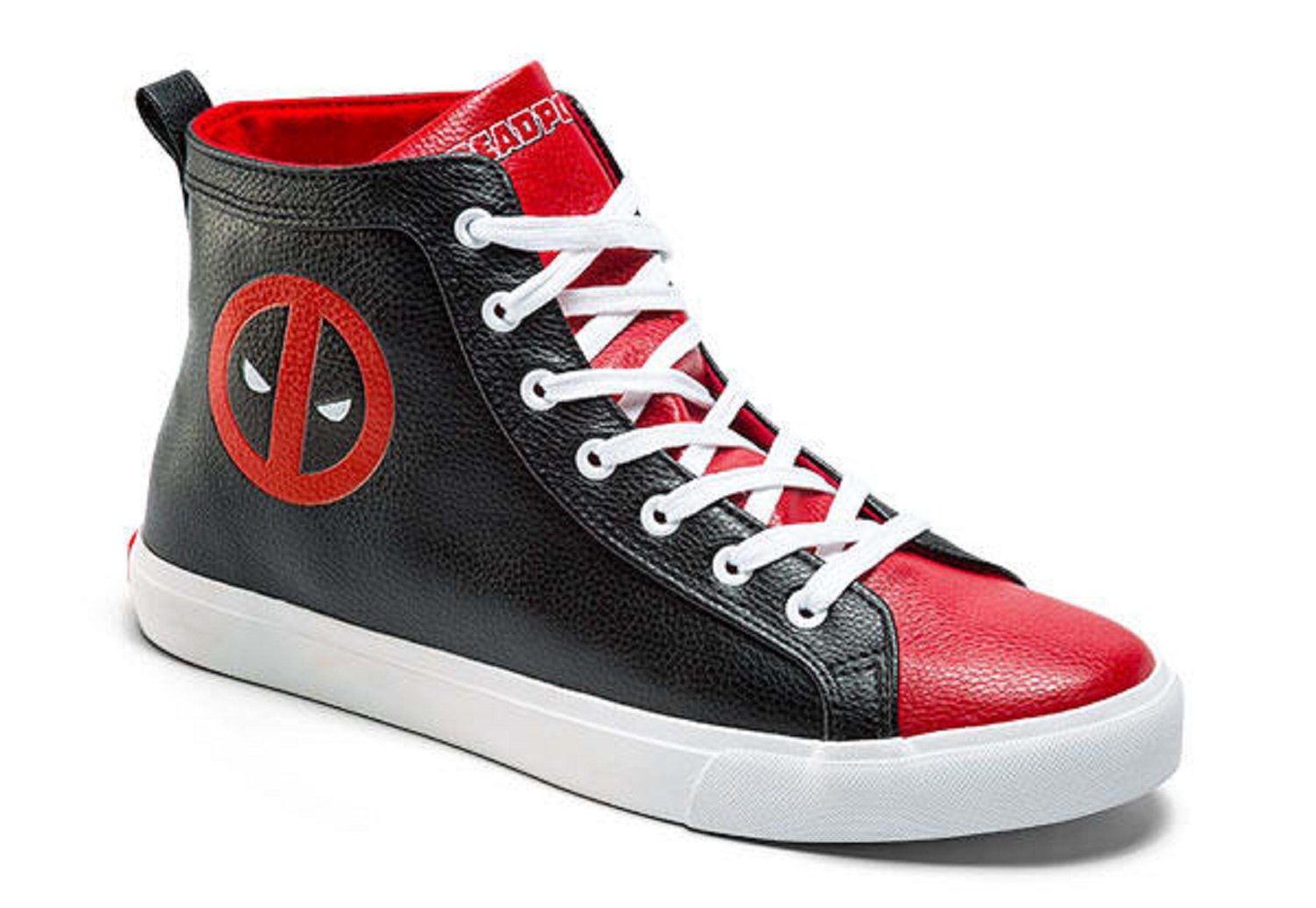 Marvel Deadpool Mens High Top Shoe Sneakers