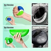 Vista 5 de EVERICH TOY Juego de pelota para lanzar y atrapar mejorado, relleno de calcetines de juguete para niños y niñas de 3 a 12 años, incluye 6 paletas, 6