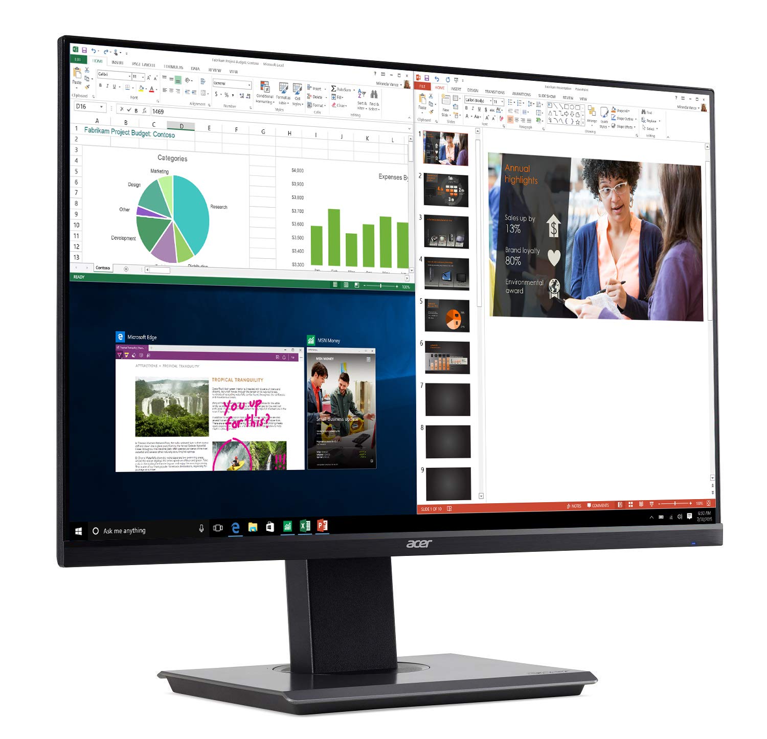 Amazon.com: Acer BW257 bmiprx 25 吋Full HD (1920 x 1200) IPS