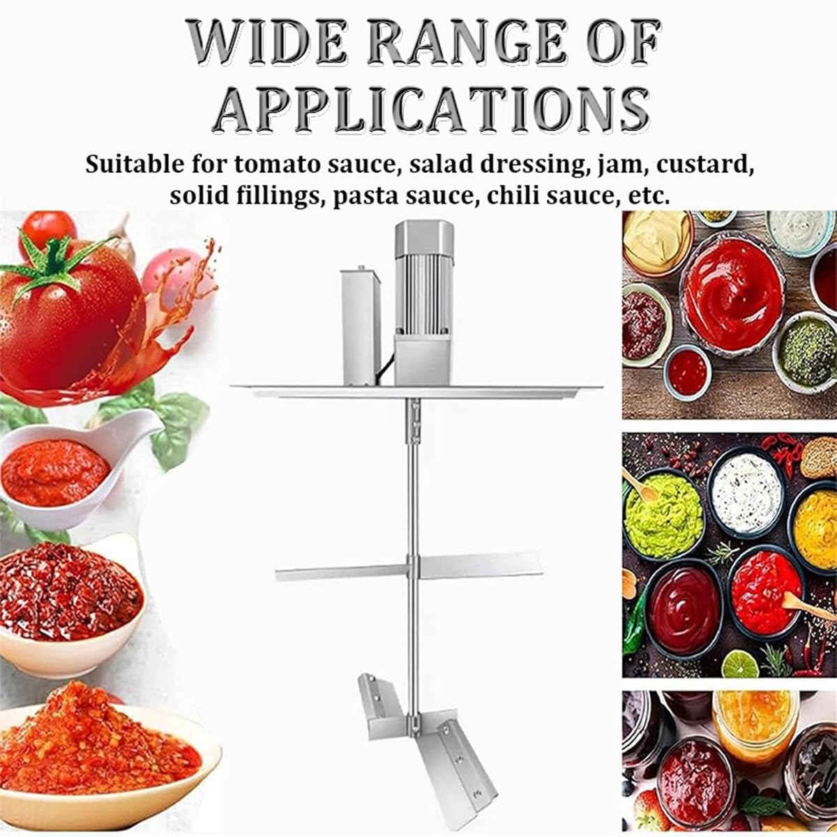 Frullatore elettrico, robot da cucina automatico con velocità regolabile per cucinare - Accessorio da cucina automescolante per salse e pentole calde