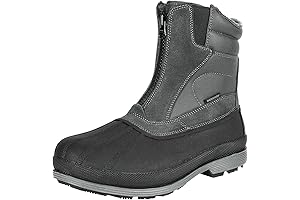 NORTIV 8 INSULATED WATERPROOF WINTER RUBBER SNOW BOOTS FOR MEN