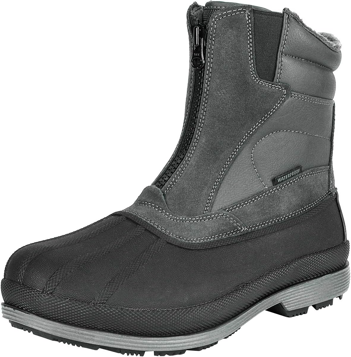 - Men's Zip Winter Snow Boots Slip on