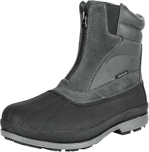 NORTIV 8 - Botas de nieve para hombre con aislamiento impermeable para invierno