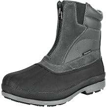 NORTIV 8 Mens Zip Winter Snow Boots Slip on
