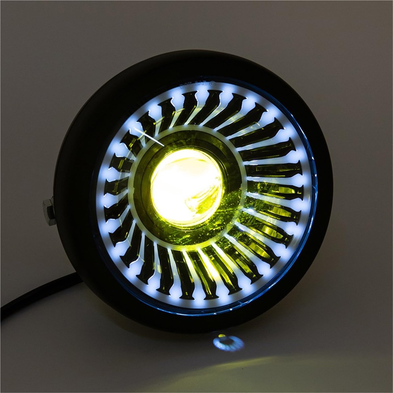 Faro Moto Universale Per Sporter Per Softtail LED Fendinebbia | Moto 6.5 '' Vintage universale LED RGB faro abbagliante e anabbagliante per Sporter per Softtail per Choppers per Custom