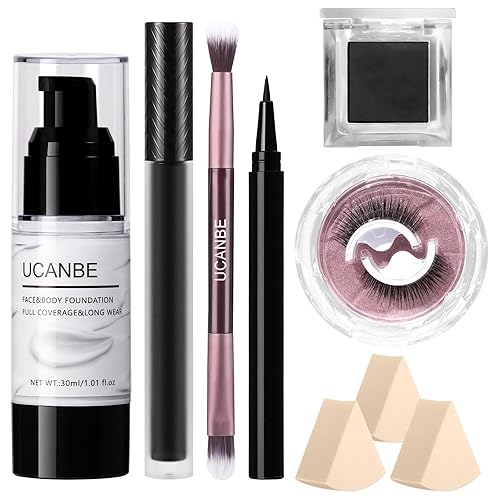 UCANBE Black Halloween Makeup Kit – Skeleton Skull Vampire Gothic