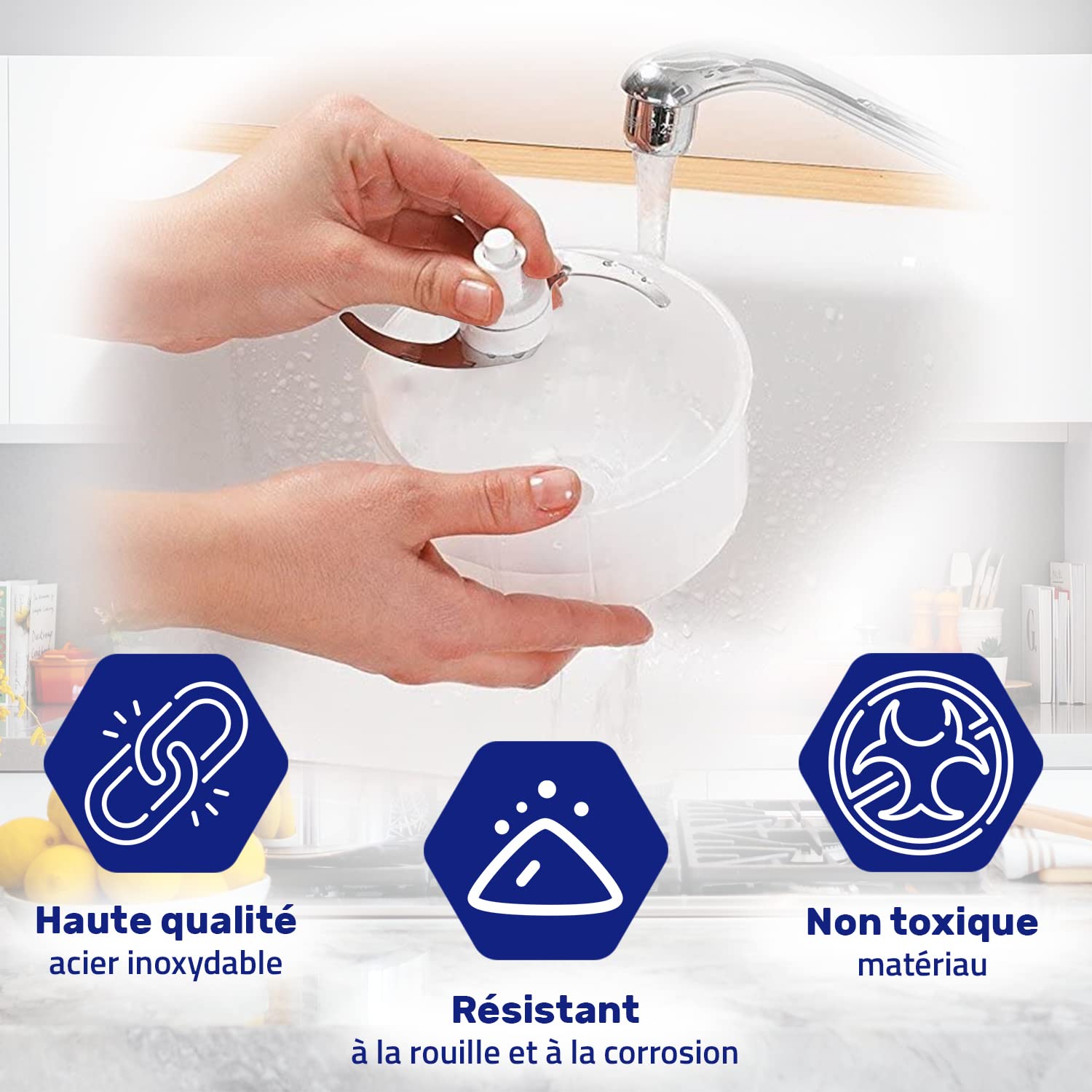 Lame De Rechange Pour Moulinex Moulinette A643 A645 - Couteau Original 5843515 Garantie 10 Ans MONTERAL