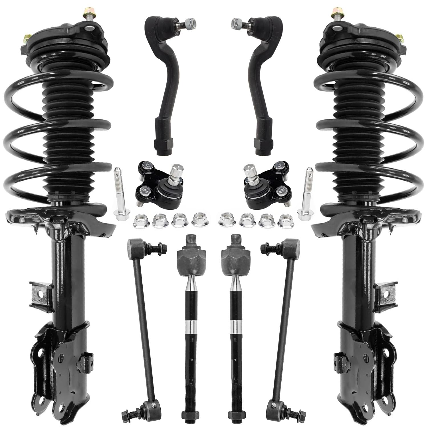 Detroit Axle - AWD 10pc Front Struts Kit for 2017-2019 Kia Sportage