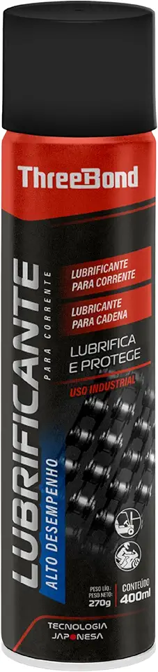 Lubrificante Spray para Corrente ThreeBond 400ml | Antiferrugem, Alta Aderência, Uso em Moto e Bike