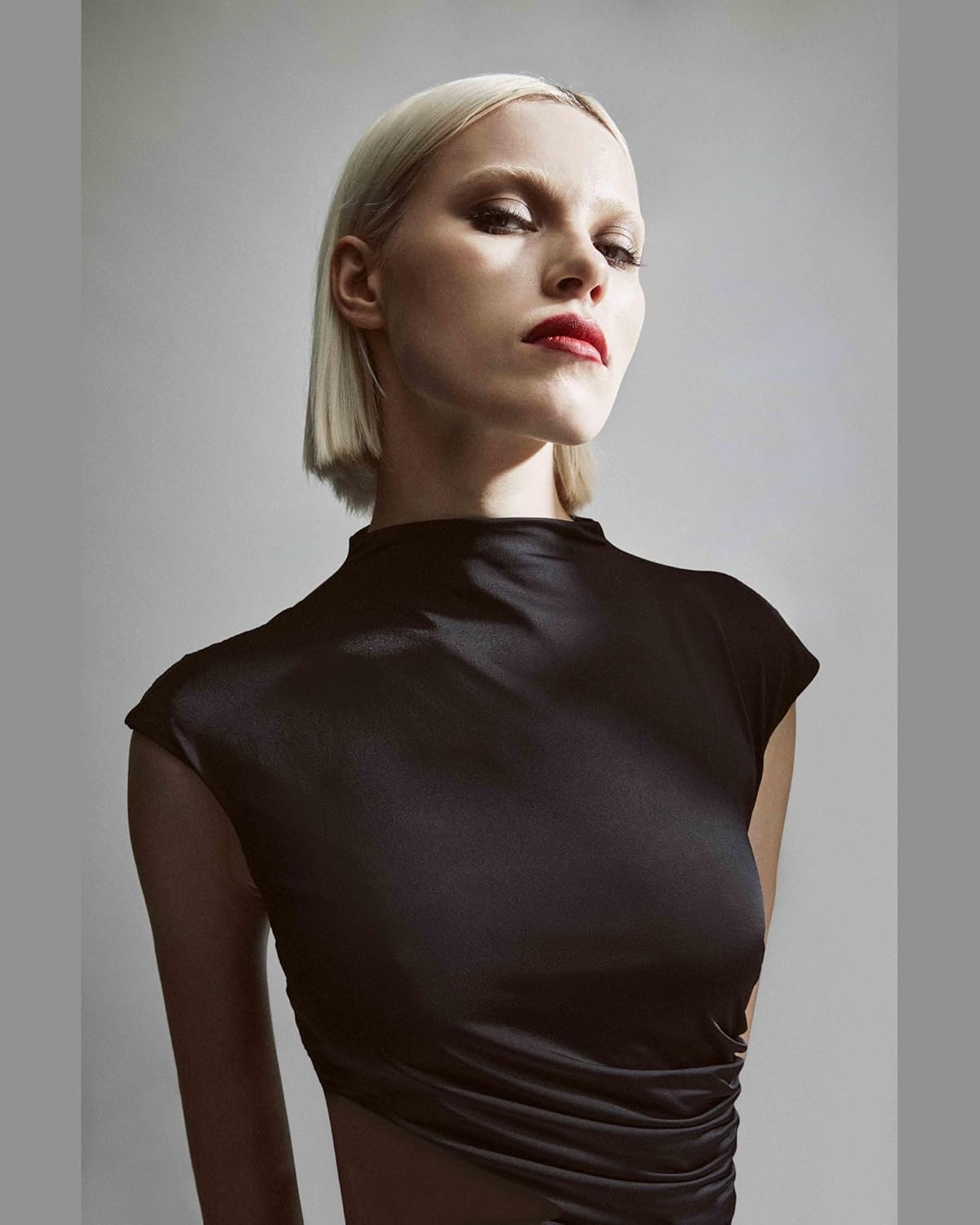 BARDOT Emery Cut Out Maxi Dress for Women - Black Fitted Jersey, Side Cutout & Flared Hem, Elegant Party Dress - Image 3