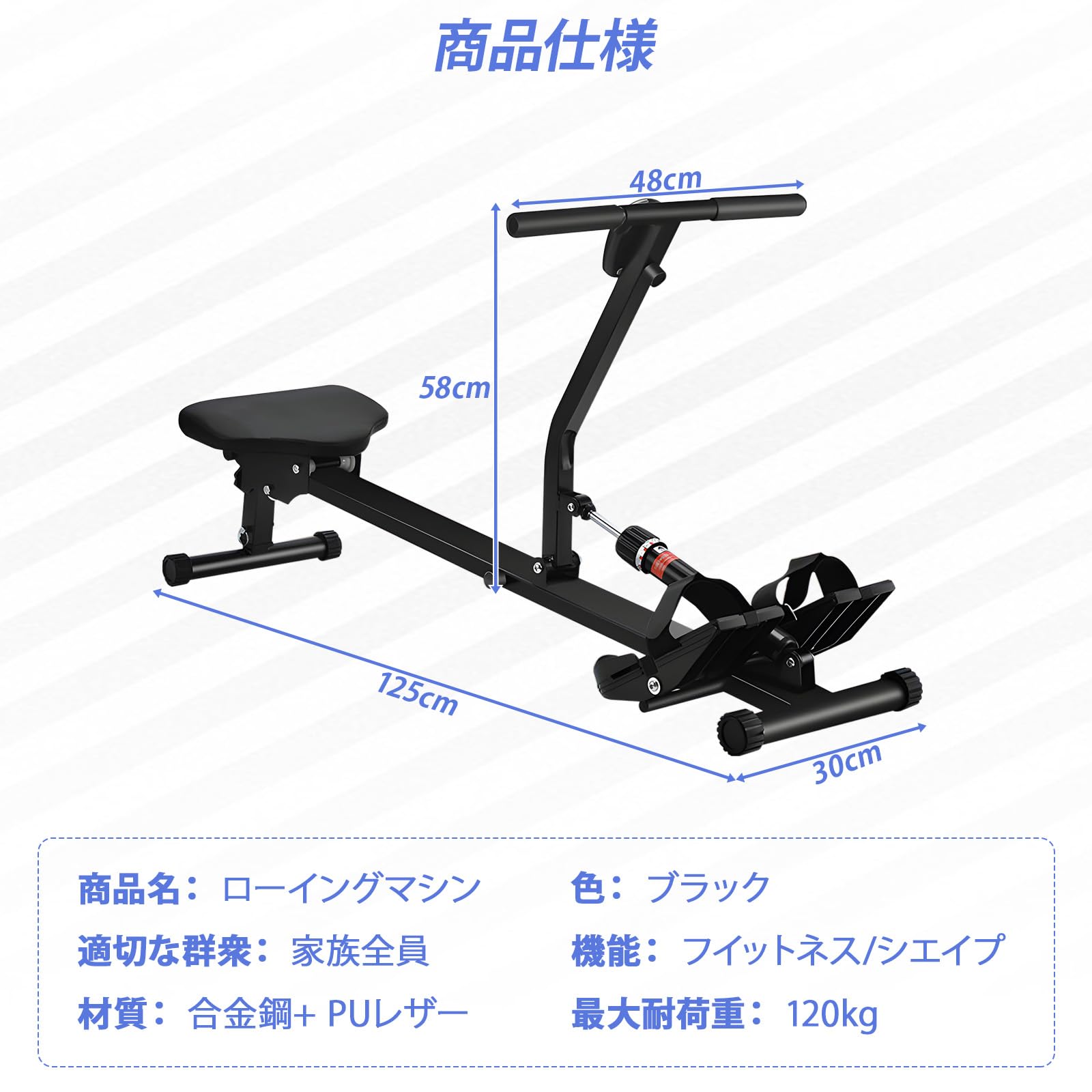 Amazon | YASICA ローイングマシン ボート 漕ぎ 運動 器具 痩せる 全身