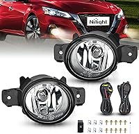 Vista 1 de Nilight Luz Antiniebla Compatible con 2007 2008 2009 2010 2011 2012 2013 2014 2015 2016 2017 2018 2019 Nissan Altima Versa Note Maxima Pathfinder