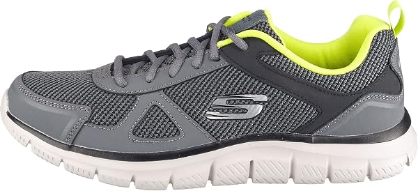 Vue rapprochée de la semelle intérieure à mémoire de forme des Skechers Track Bucolo.