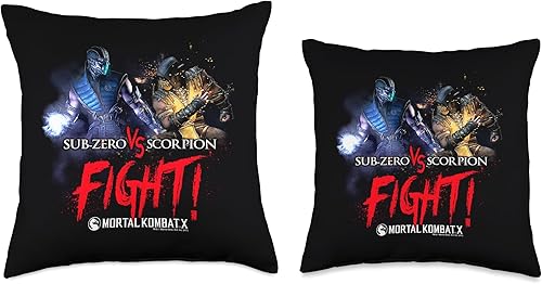 Miniatura 3 de Mortal Kombat X Fight - Almohada (18.0 x 18.0in), multicolor