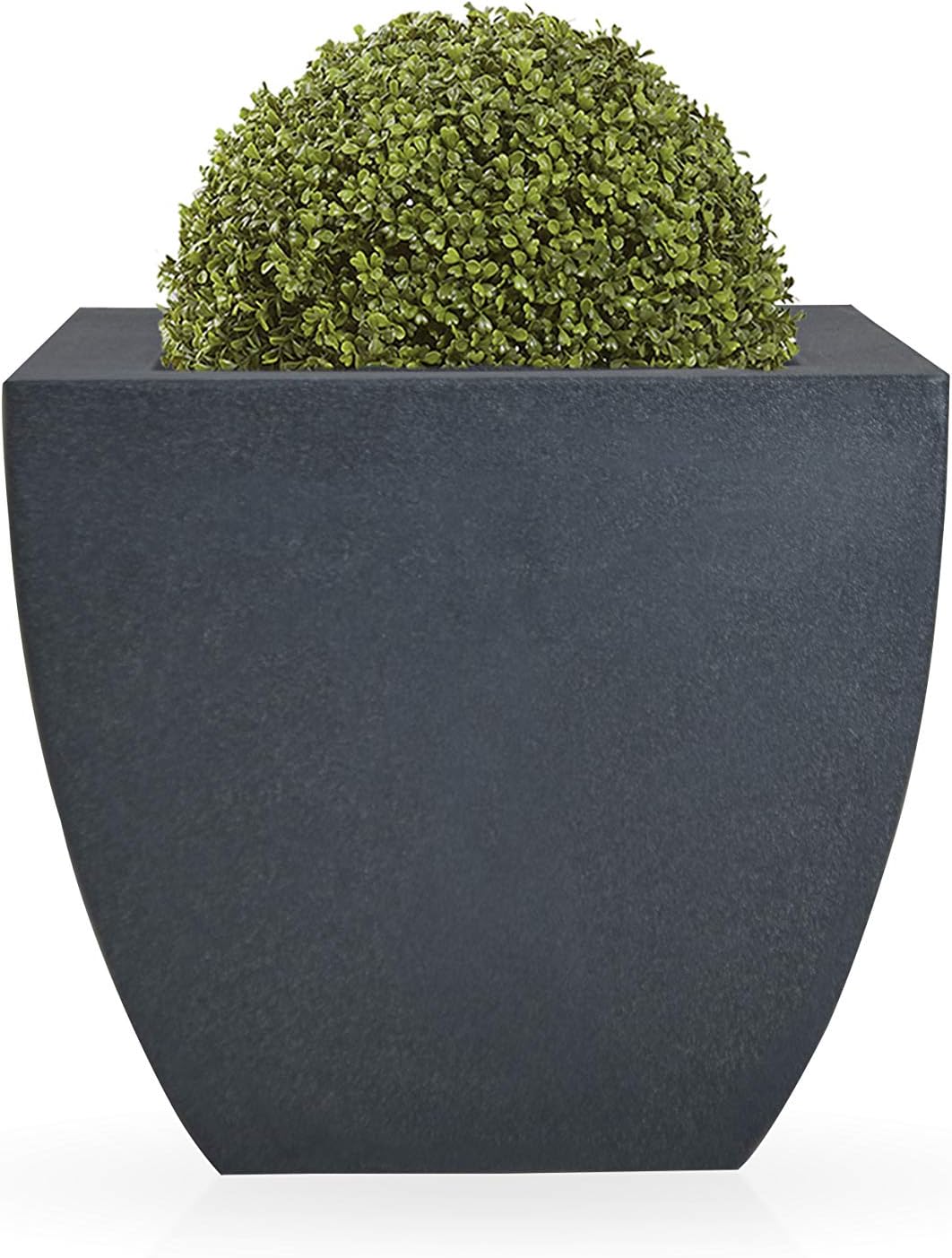 Large 100% Recyclable Polyethylene Resin Curved Conical Planter 55 x 70 cm, Granite Colour