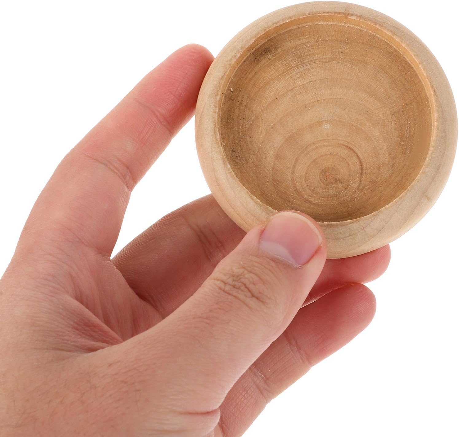 20pcs Round Wooden Pin Cushion Base for Sewing Kits, Unfinished