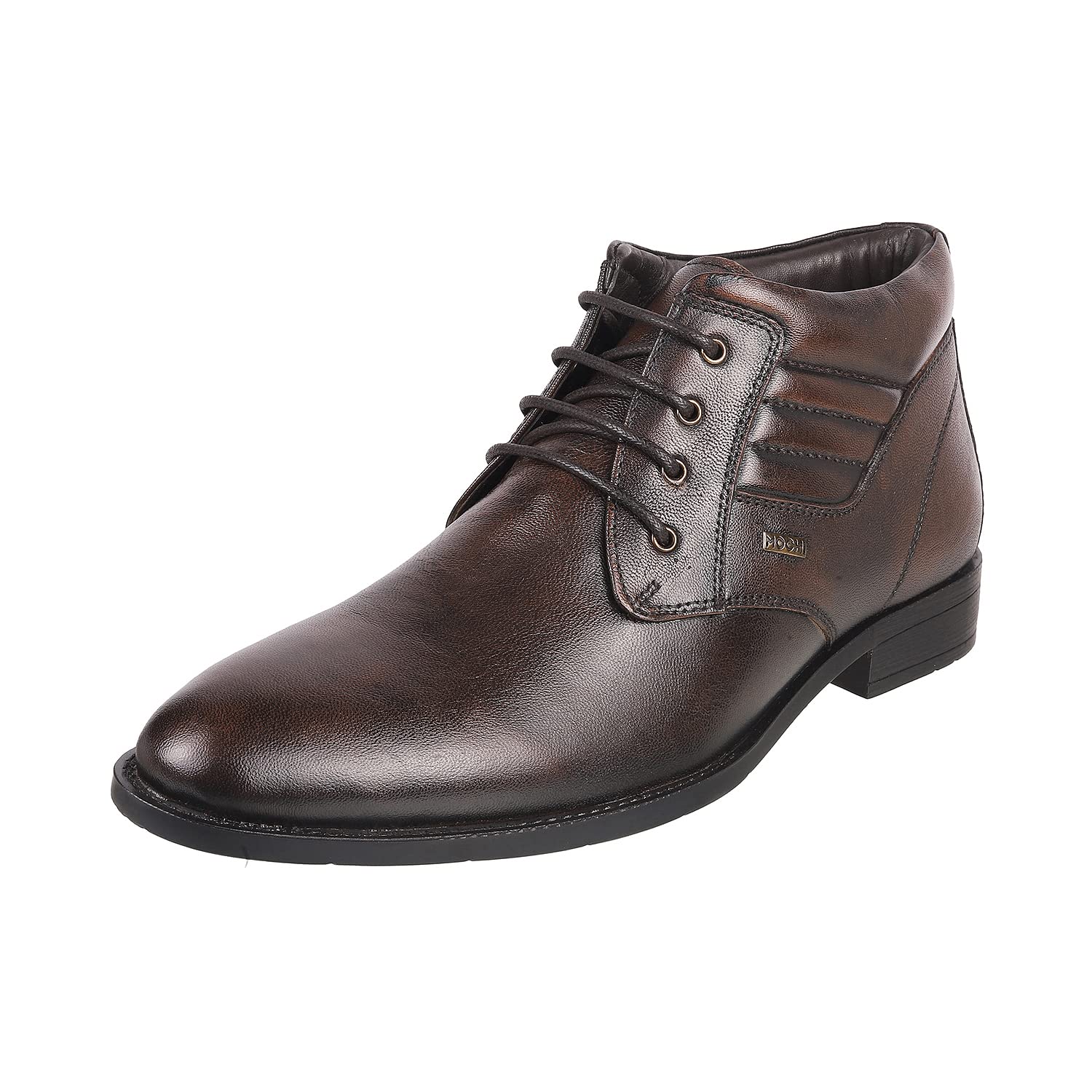 MochiMen's Stylish Authentic Leather Lace-up Boots