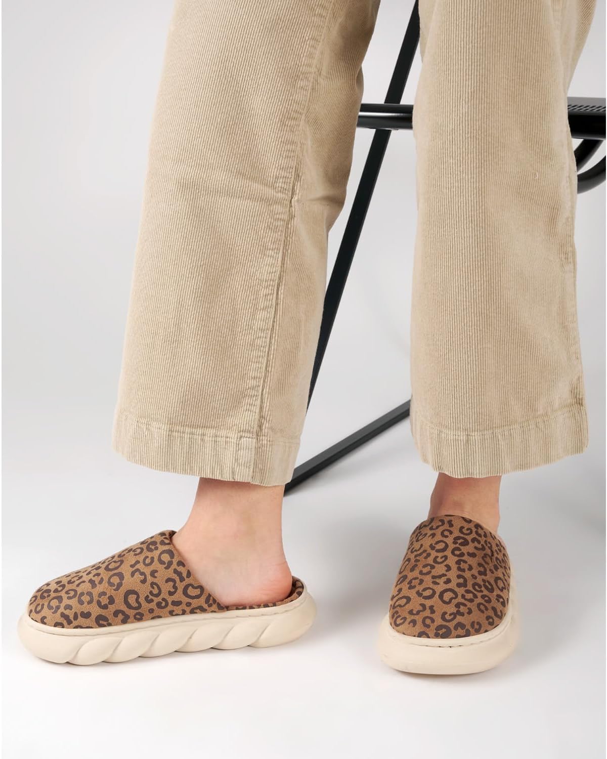 PERLETTI Women's Winter Slippers with Raised Platform Sole – Slippers for Women House Autumn Winter Warm Comfortable Ultra Light – Comfort Slipper with Non-Slip Sole Girl image 4
