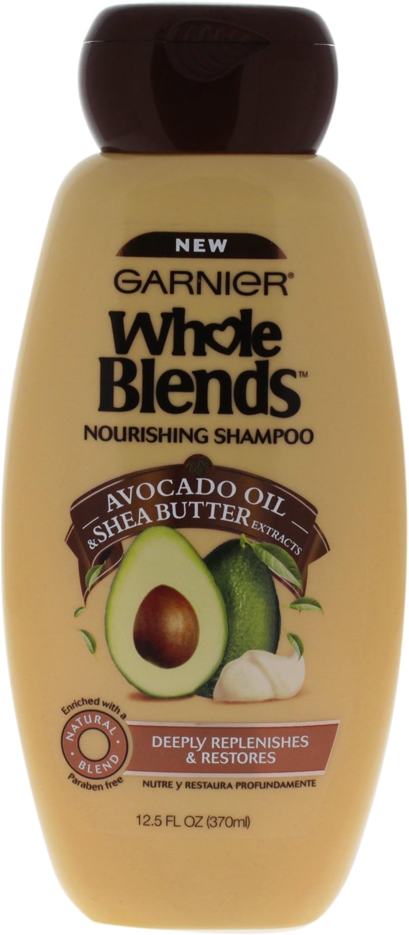 Whole Blends Nourishing Shampoo with Avocado Oil & Shea Butter Extracts, 12.5 Fluid Ounce
