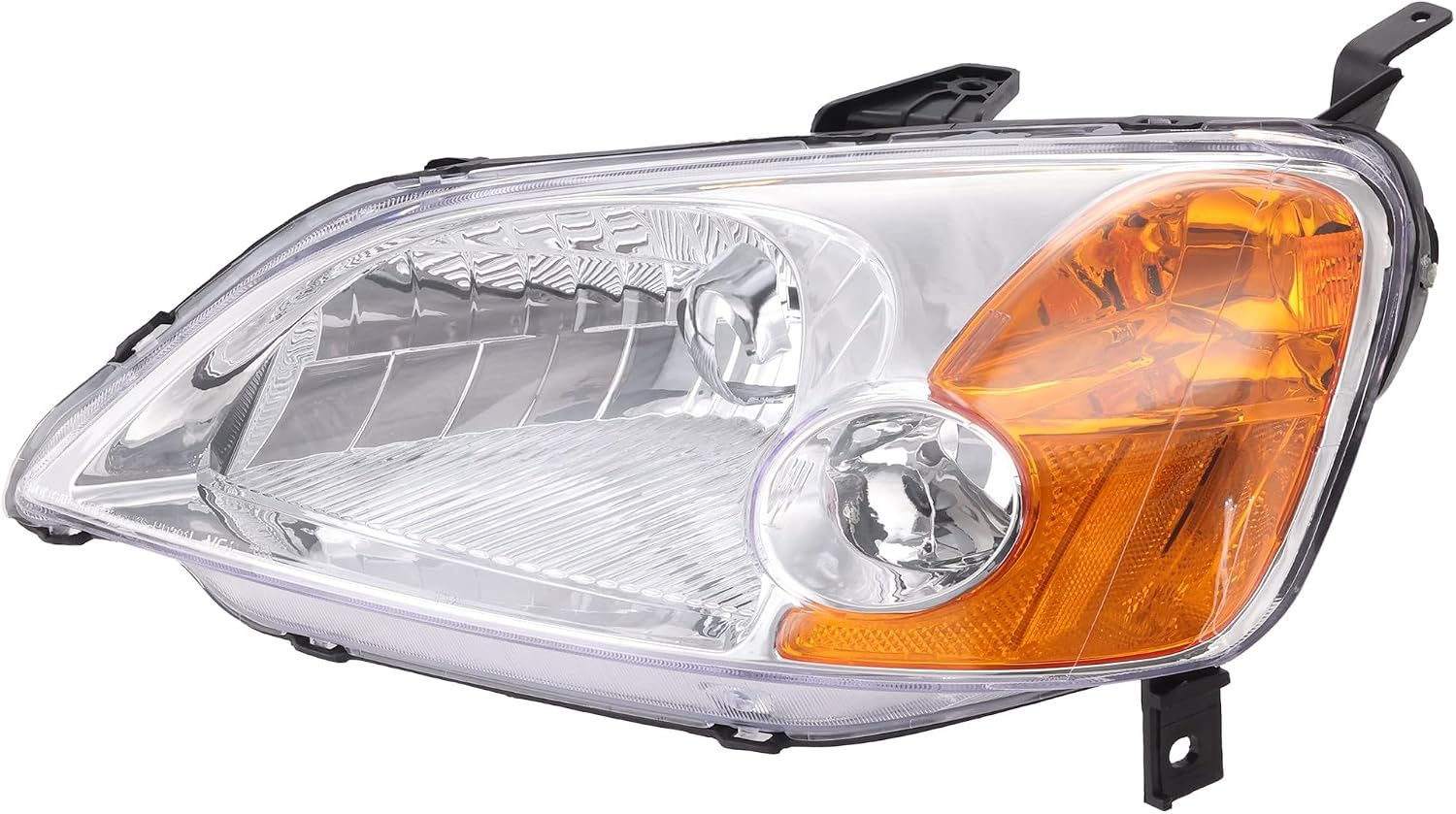 Compatible with 01-03 Civic Sedan 4-Door Headlight Headlamp Head Light Lamp without Bulb Left Driver Side