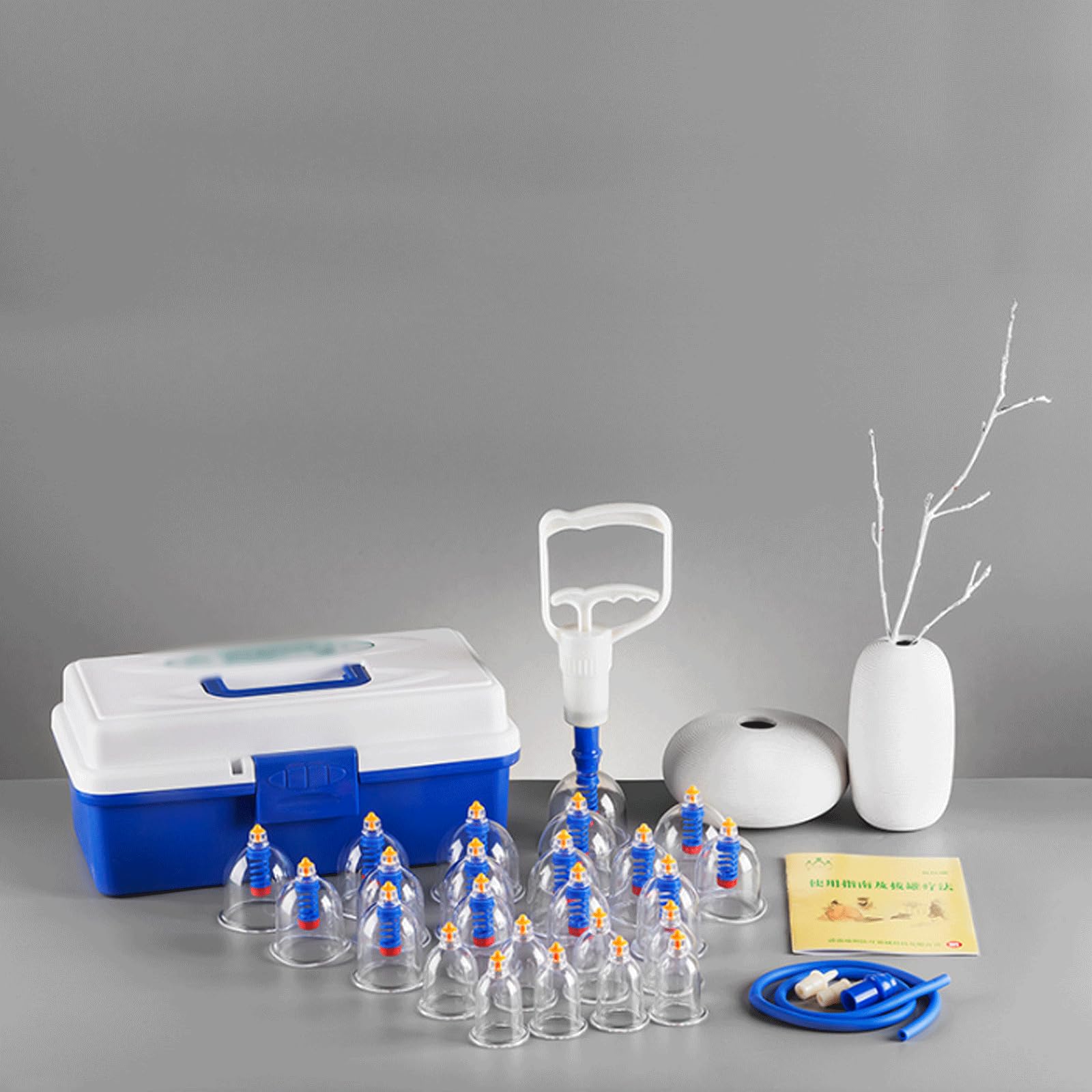 Set per Terapia di coppettazione sottovuoto da 24 Tazze Set di coppettazione con magneti Set di coppettazione Cinese Professionale per alleviare Il Dolore Muscolare