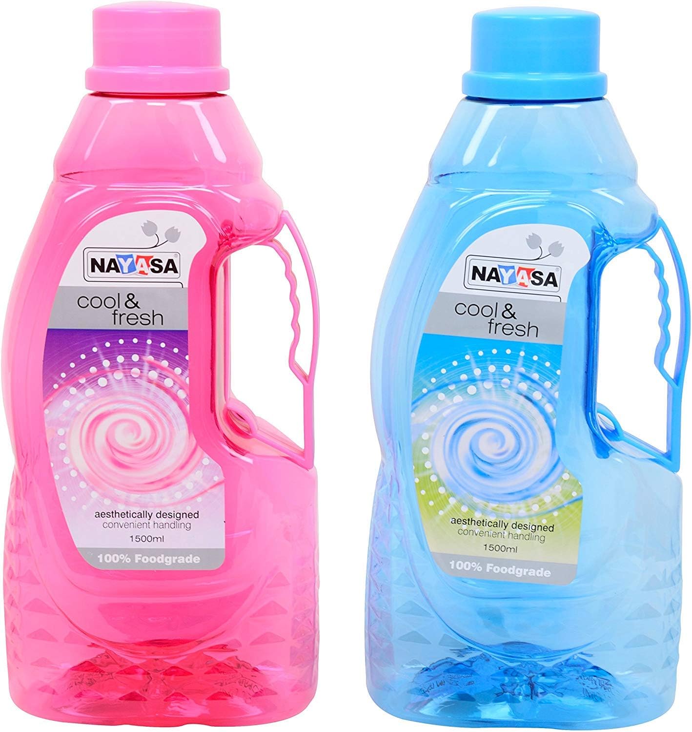 Nayasa Fontana 1500Ml Bottle with Handle 2Pcs Set