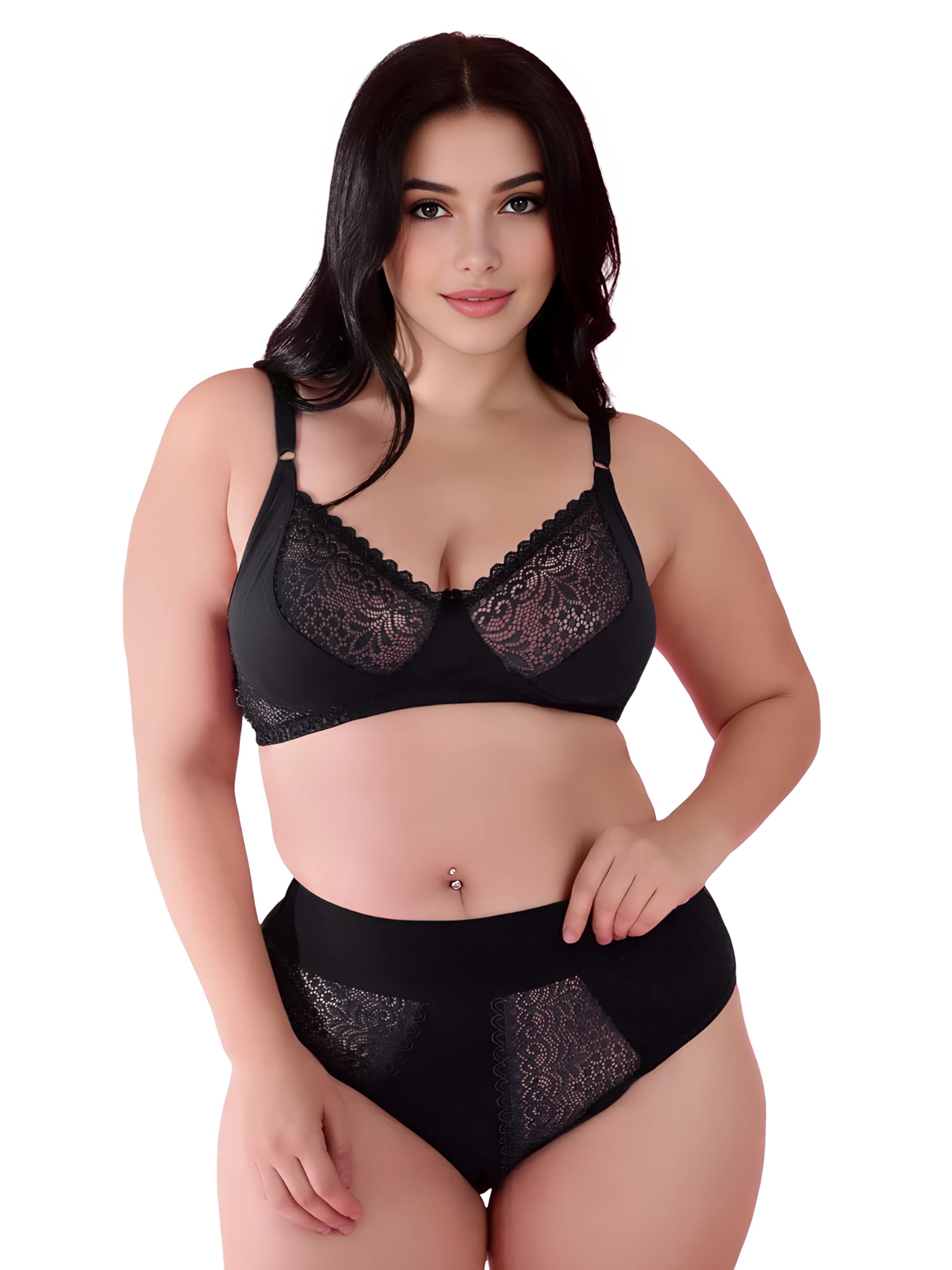 layena fashion Women’s Solid Bra & Panty Lingerie Set – Soft Fabric, Comfortable & Stylish Innerwear Set for Women and Girls-picture-39