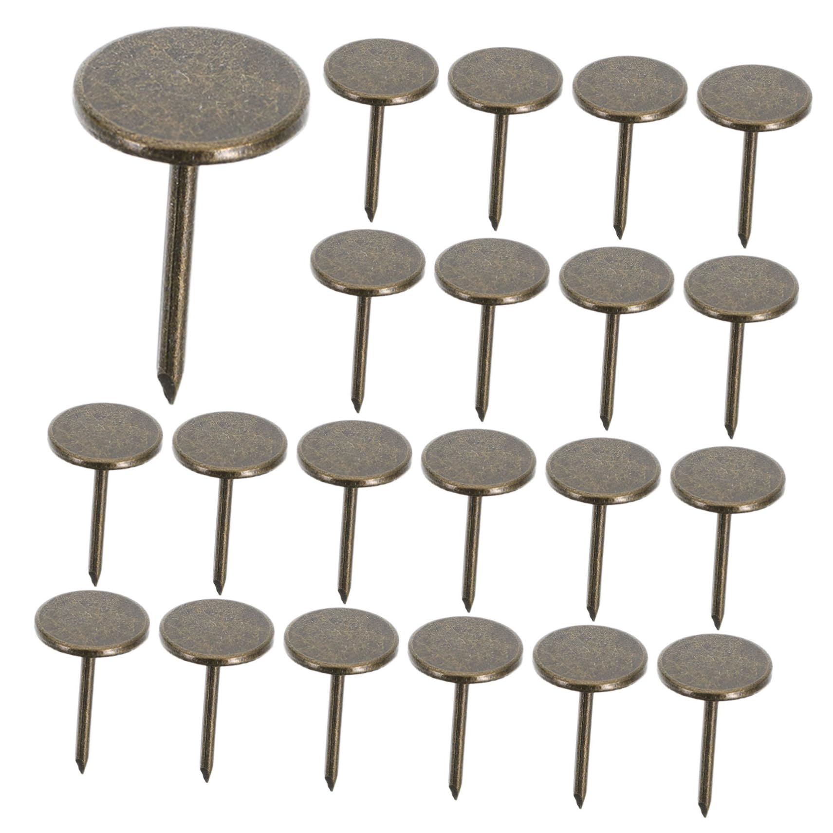 CIYODO Versatile Wall Nails Pcs Flat Head Thumb Tacks for Hanging Iron Push for Wallpaper Small Nails for Office and Home