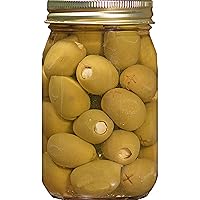 Vista 3 de Aceitunas grandes rellenas - Dos frascos de 16 oz. (aceitunas rellenas de queso Blau)