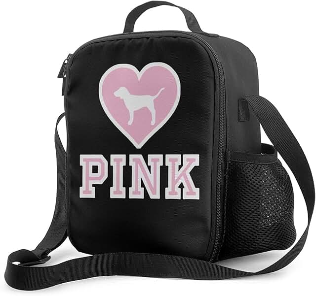 pink victoria secret lunch box