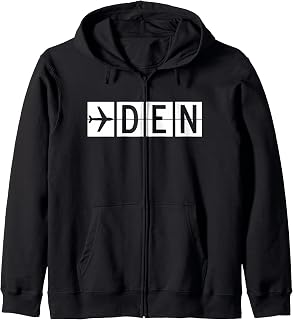 DEN Denver Colorado Airport Zip Hoodie
