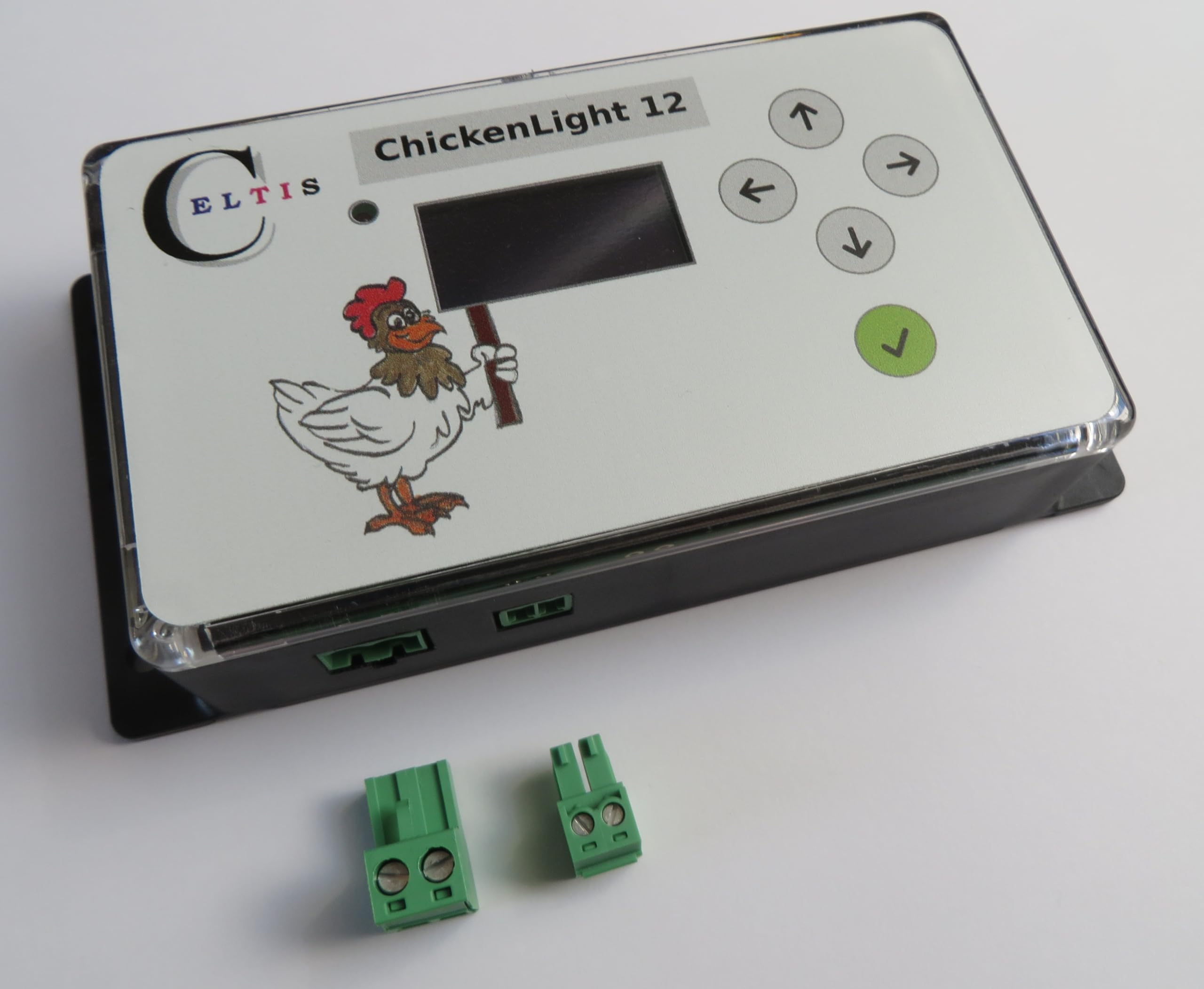 Generisch ChickenLight 12 intelligente Stallbeleuchtung für 12V | Berechnet Sonnenaufgang und Untergang, Sanftes Dimmen