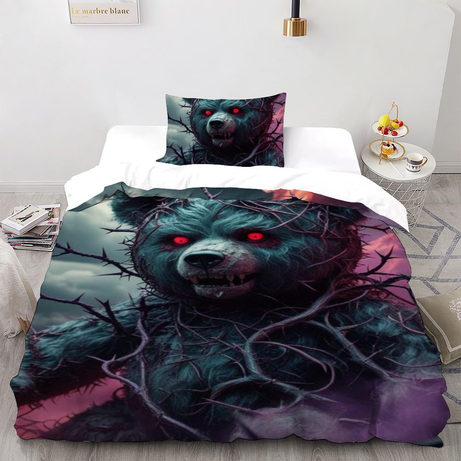 Housse de couette single animaux imprimé 3D cadeau parfait filles