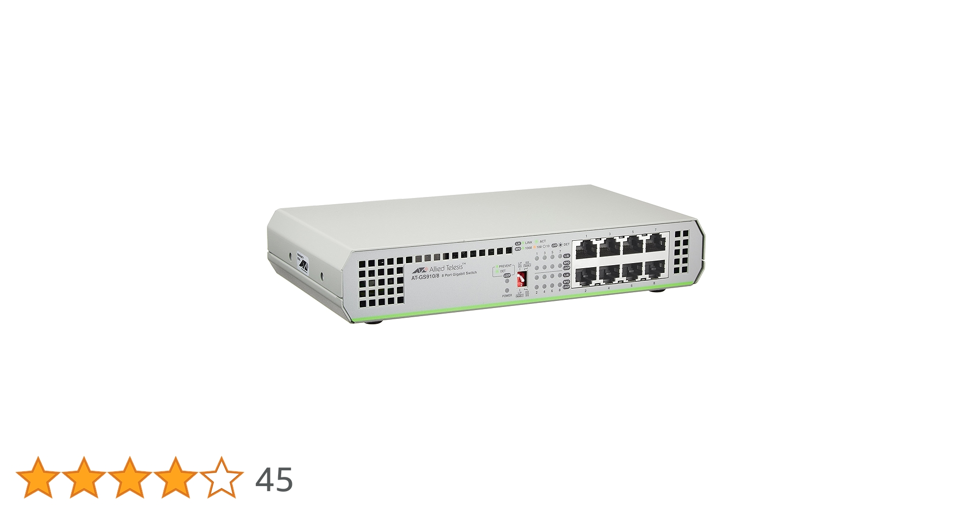 の*き　Allied Telesis AT-GS910/8 ２台セット Amazon | AT-GS910/8 レイヤー2スイッチ | Allied Telesis