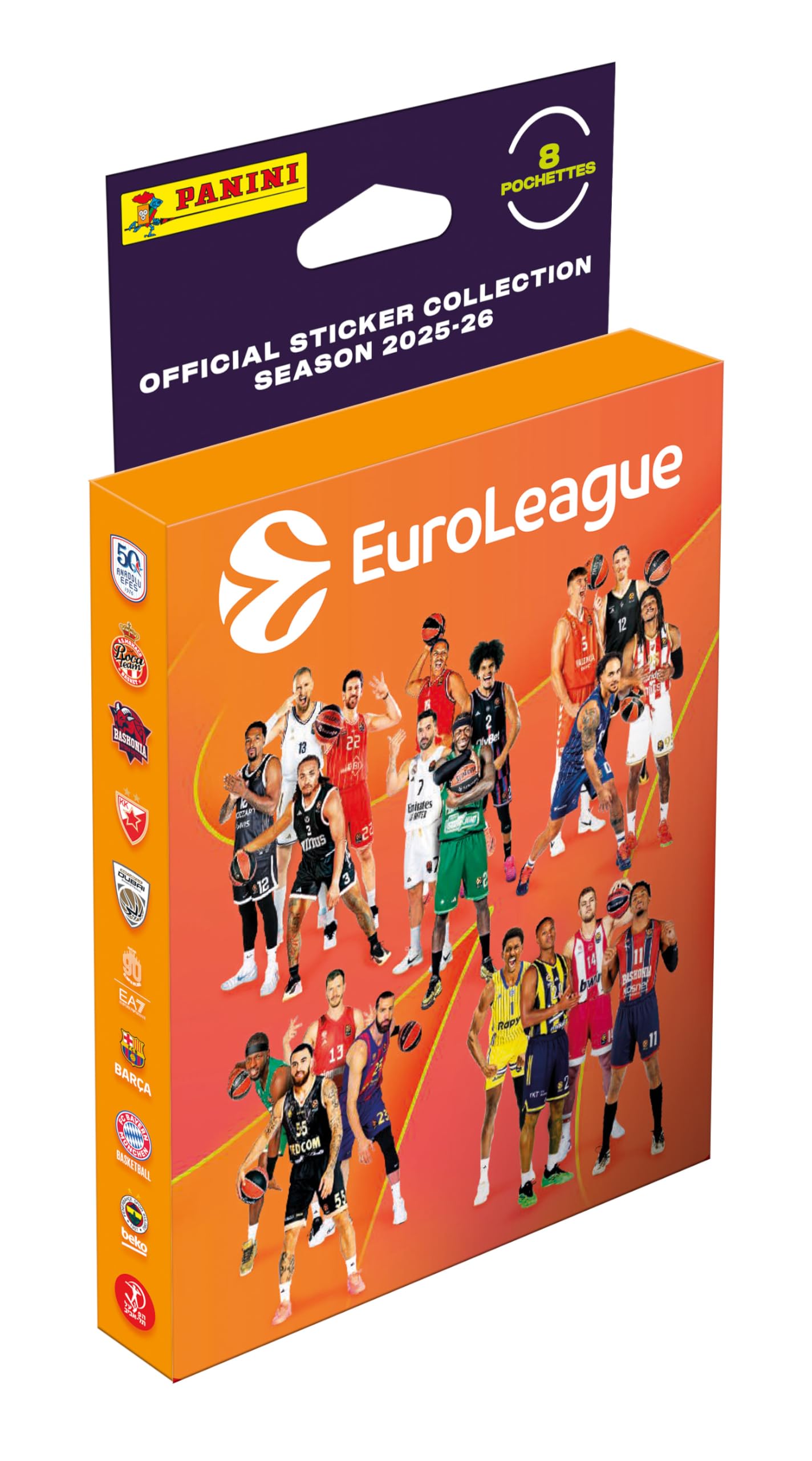Panini EUROLEAGUE Basket 2025-26 Blister 8 buste