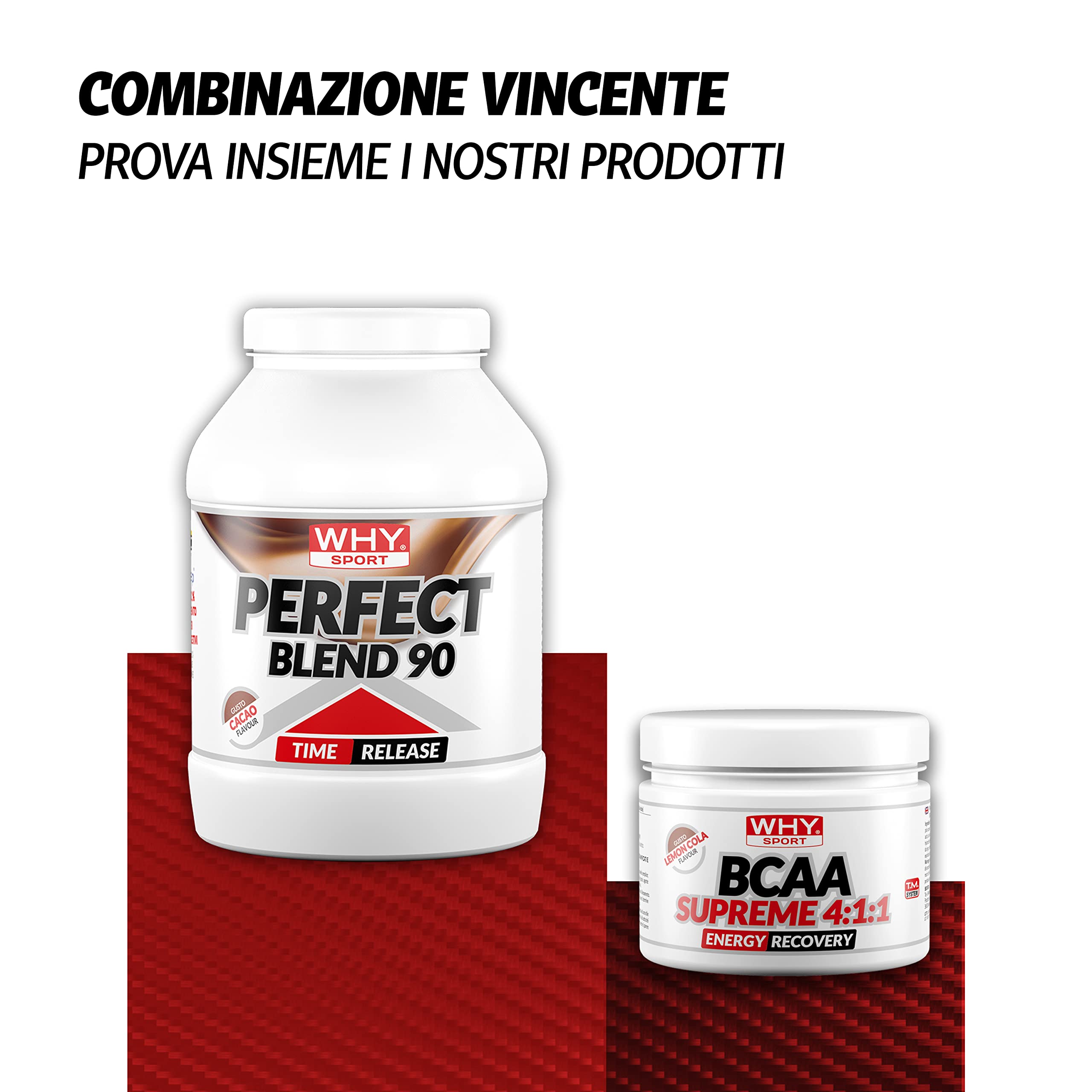 WHY SPORT PERFECT BLEND 90 - Proteine Isolate - Proteine in Polvere con Aminoacidi Essenziali per la Massa Muscolare - Gusto Cacao - 750 gr