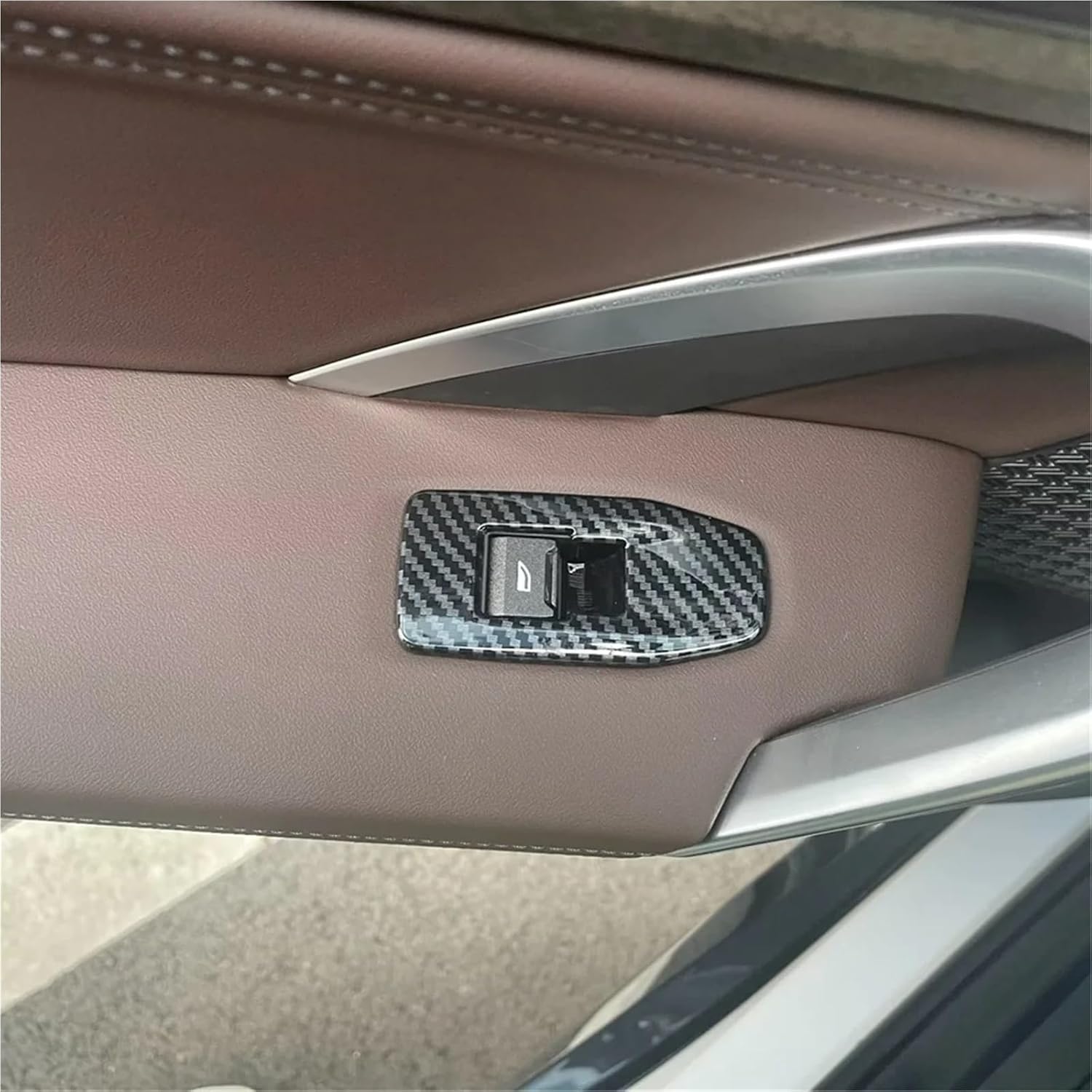 Car Window Lift Switch Buttons Frame Cover Trim Stickers Accessories ABS Compatible With BMW X1 U11 2023 2024