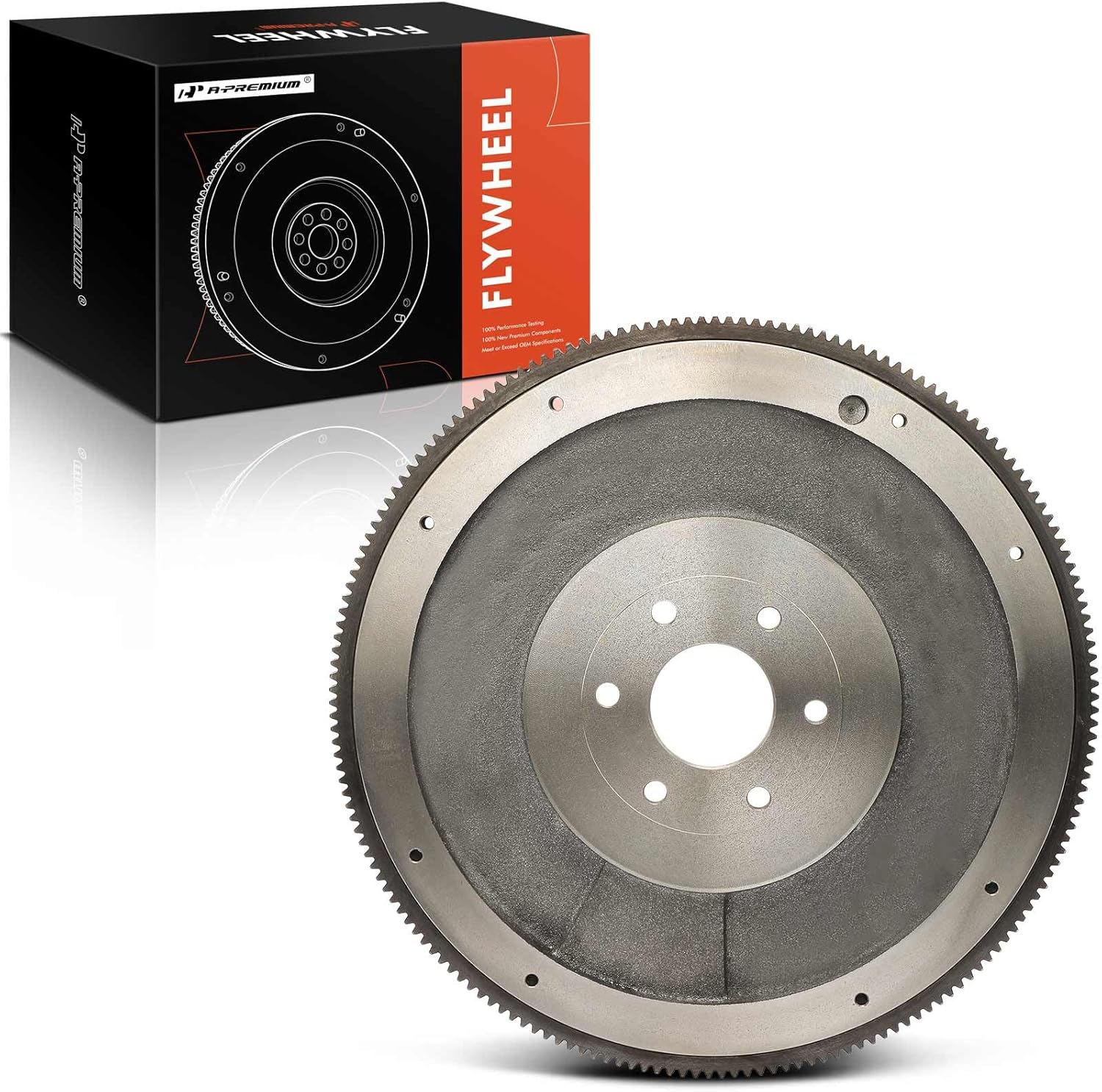 A-Premium Clutch Flywheel Compatible with Ford F-250 1987-1996, F Super Duty 1988-1997, F-250 HD 1997, F-350 1987-1997, 7.5L, Manual Transmission, 6 Bolt Holes, 180-Teeth