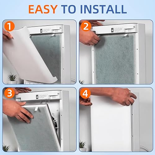 Miniatura 5 de Vital 100 Filtro de repuesto para purificador de aire LEVOIT Vital 100, filtro de carbón activado de alta eficiencia 3 en 1, Vital 100-RF, 1