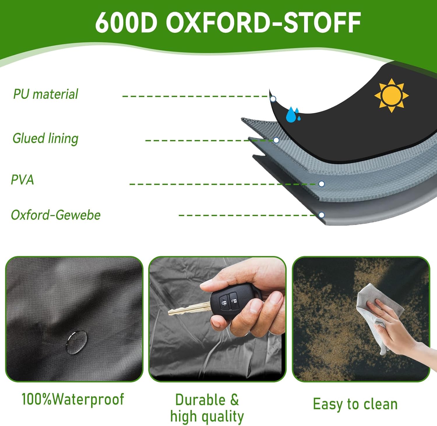 CDIYTOOL Hanging Porch Swing Cover 600D Oxford Cloth Waterproof Outdoor Hanging Swing Chair Cover for Patio Garden Swing Chair (61" L x 28" W x 20/27" H)