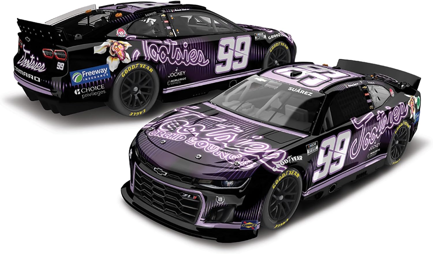 Lionel Racing Daniel Suarez 2024 Tootsies No. 99 ARC 1:24 Scale Diecast Car