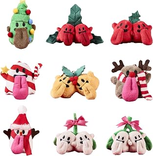 Christmas Cute Ghost Series Blind Box, Random Design Plush Action Figures Collectible Toys Home Decorations for Gifts (1 Box)