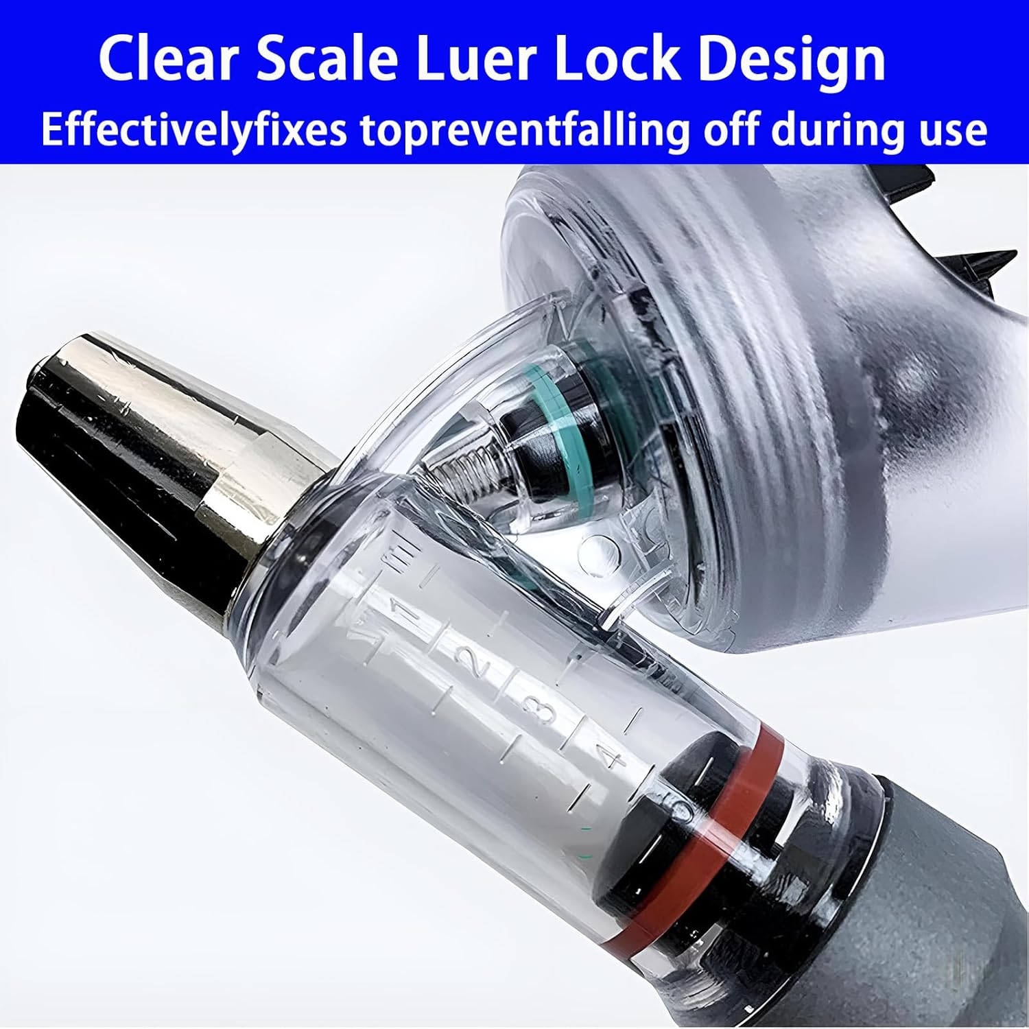 5ML Livestock Syringe Gun, Automatic Self Refill Injection Gun Continuous Adjustable Bottle Attachment Livestock Animal Syringe with 10 Needles, for Chicken, Duck, Pig, Sheep, Cow Poultry (Grey)