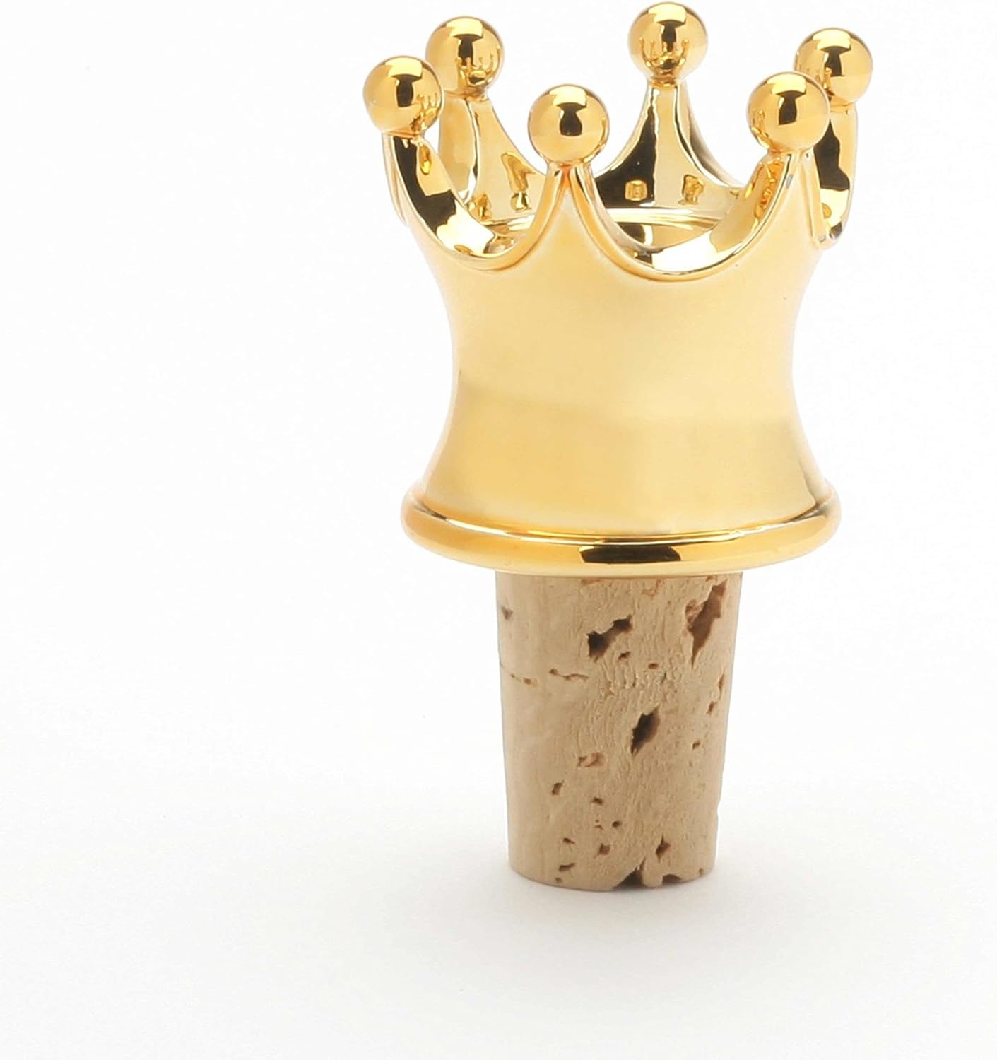 Enesco 6002231 Our Name is Mud Gold Crown Bottle Stopper Wine, Cork