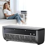Mini Air Conditioning Fan with Semiconductor Refrigeration, Small Split Air-Conditioner with Ice Mist Spray, 6000mAh Battery, Wall Mountable, Portable for Kitchen Bedroom Small Spaces (White)