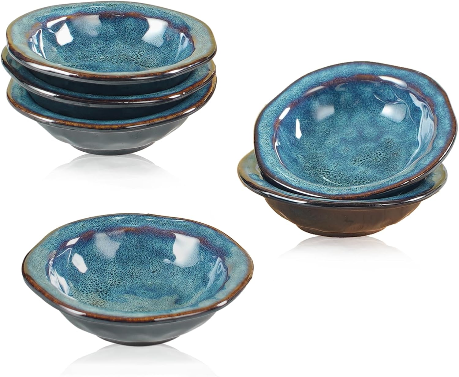 Amazon.com: STE-CER Ceramic Soy Sauce Dish,3.7 Inch Japanese Pinch Bowl ...