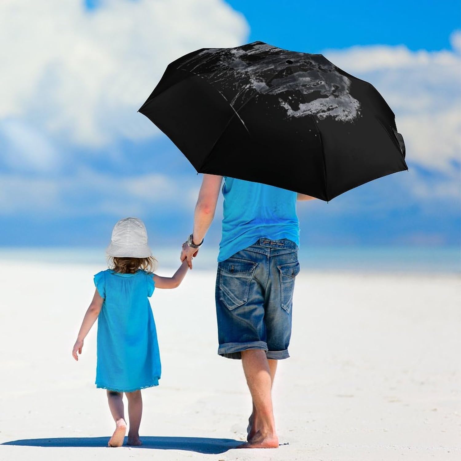 Cycling Group Travel Umbrella Windproof Folding Umbrella | Portable,Rain&Sun