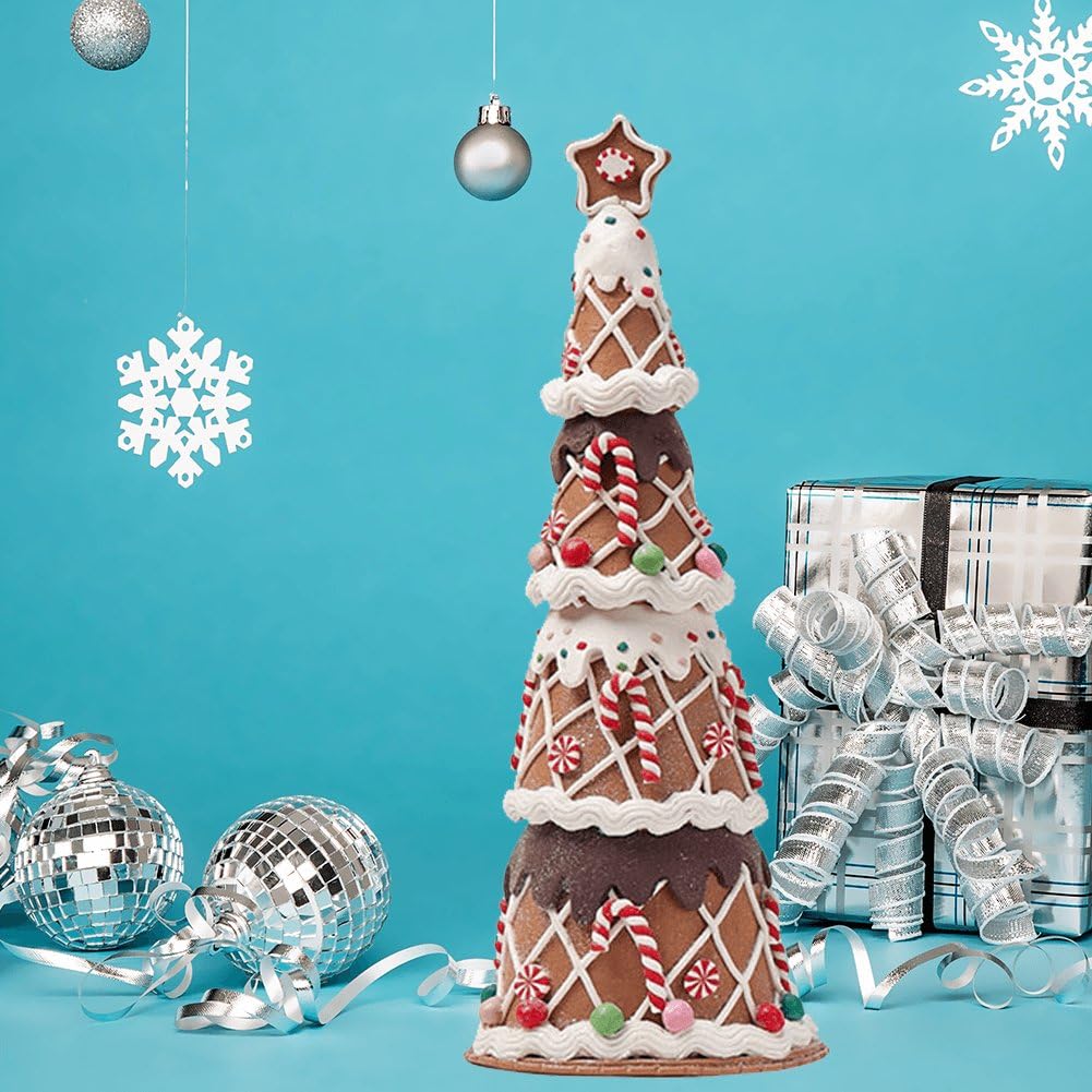 Décoration De Table d'arbre De Noël, 1 Pièce, Fondant, Chocolat, Canne À Bonbons, Décorations d'arbre De Noël, Décoration De Dessus De Table De Noël, Pièce Maîtresse