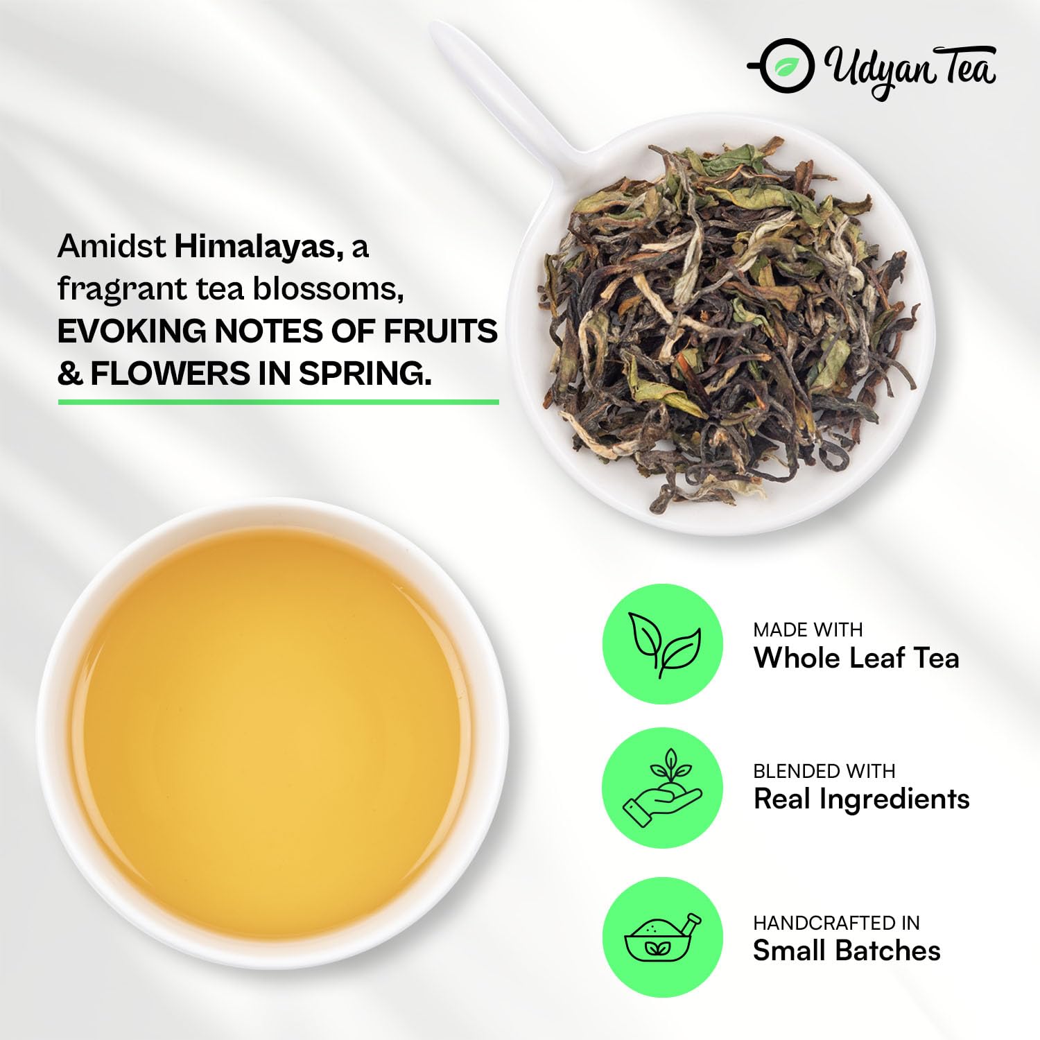 Udyan Tea Himalayan Oolong Tea, 50g (25 cups) | High Mountain Loose Leaf Oolong for Weight Management | Natural & Fresh with Fruity Floral Aroma 1
